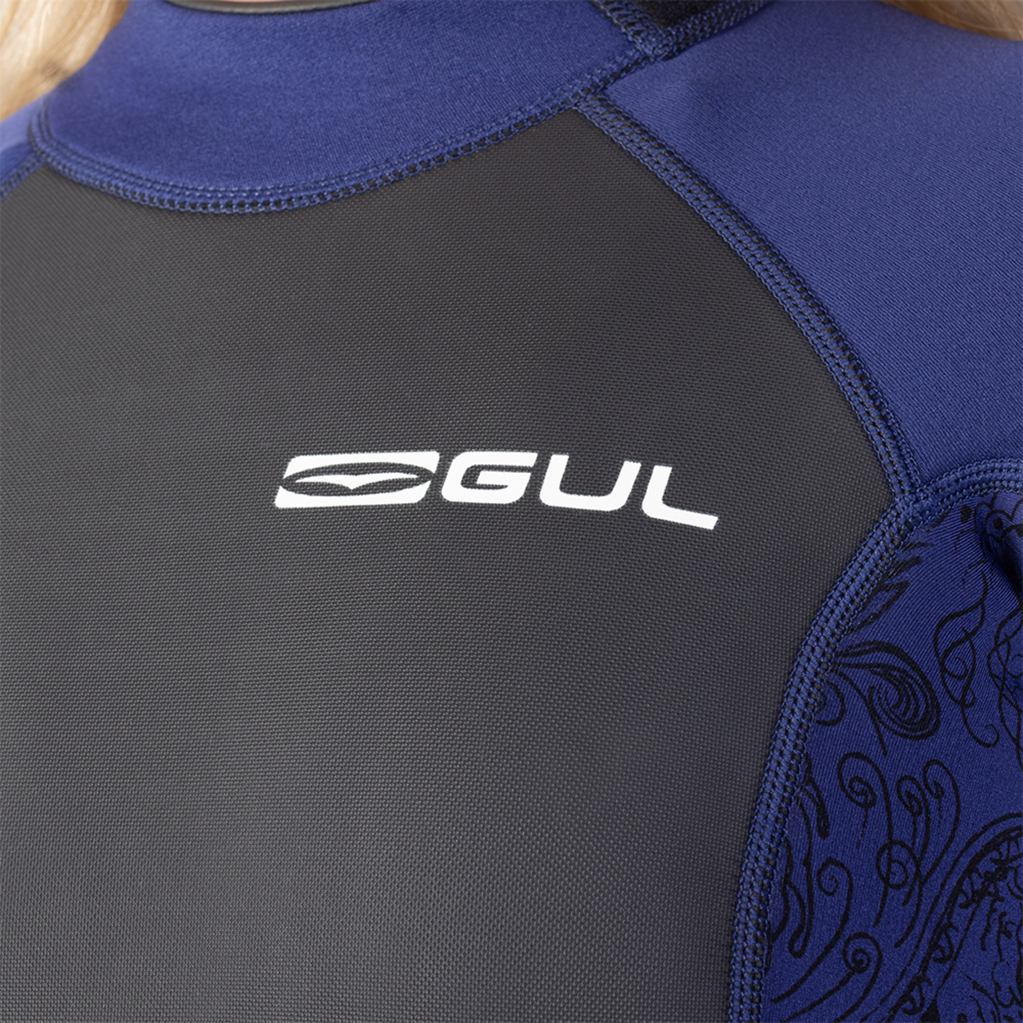 2024 Gul Womens Response 3/2mm Back Zip Shorty Wetsuit RE3318C1 Navy